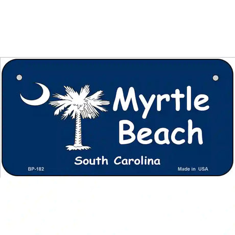 Myrtle Beach Metal Novelty License Plate 6" x 3" (BP)