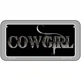 Cowgirl Metal Novelty License Plate 6" x 3" (BP)