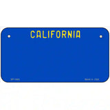 California Blue State Metal Novelty License Plate 6" x 3" (BP)