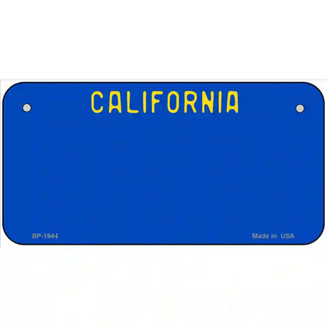 California Blue State Metal Novelty License Plate 6" x 3" (BP)