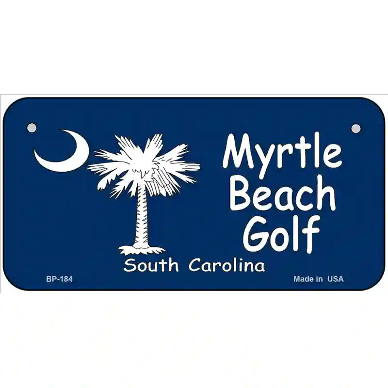 Myrtle Beach Golf Metal Novelty License Plate 6" x 3" (BP)