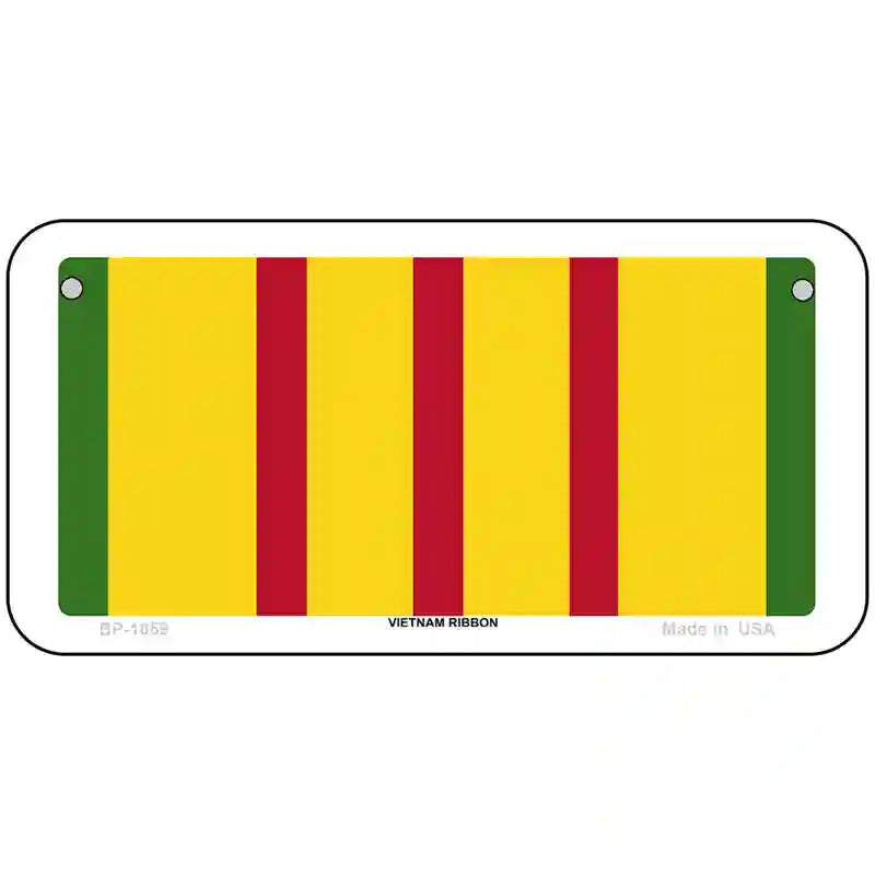 Vietnam Ribbon Metal Novelty License Plate 6" x 3" (BP)