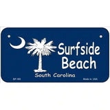 Surf Side Beach Metal Novelty License Plate 6" x 3" (BP)