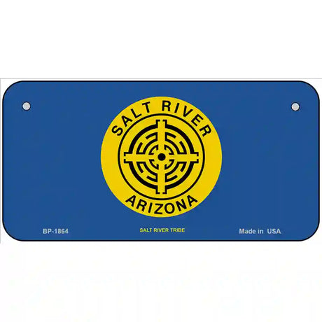 Salt River Tribe Flag Metal Novelty License Plate 6" x 3" (BP)