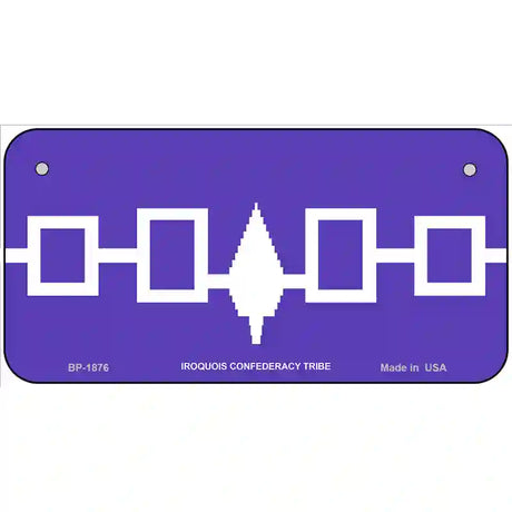 Iroquois Confederacy Flag Metal Novelty License Plate 6" x 3" (BP)