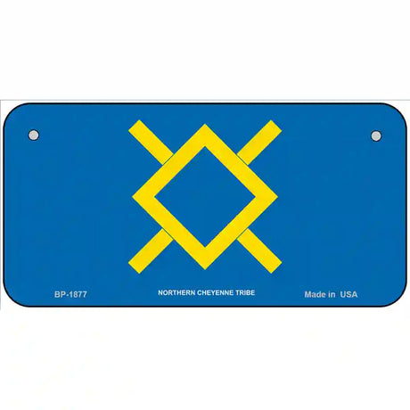 Northern Cheyenne Flag Metal Novelty License Plate 6" x 3" (BP)