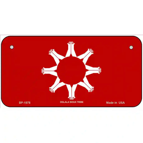 Oglala Sioux Tribe Flag Metal Novelty License Plate 6" x 3" (BP)