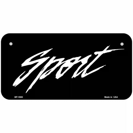 Sport Metal Novelty License Plate 6" x 3" (BP)