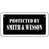 Smith And Wesson Metal Novelty License Plate 6" x 3" (BP)