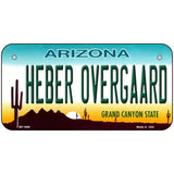 Heber Overgaard Arizona Metal Novelty License Plate 6" x 3" (BP)