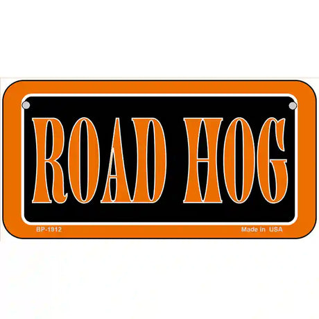 Road Hog Metal Novelty License Plate 6" x 3" (BP)