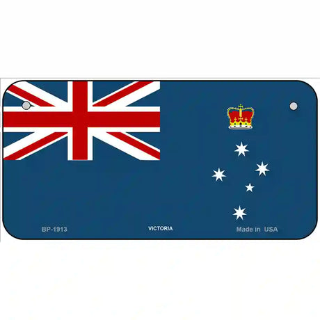 Victoria Flag Metal Novelty License Plate 6" x 3" (BP)