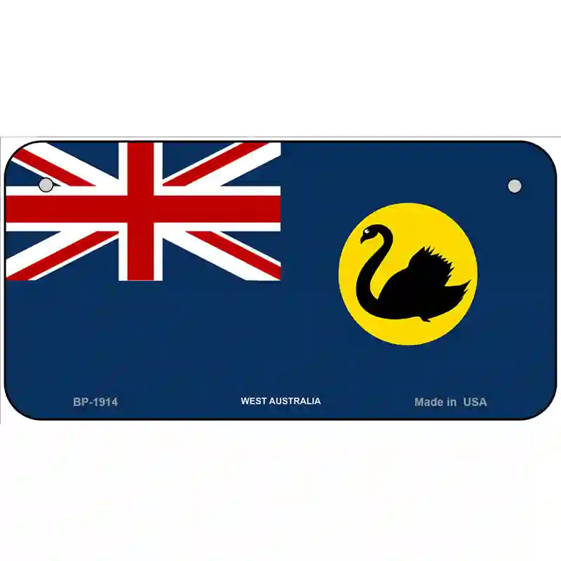 West Australia Flag Metal Novelty License Plate 6" x 3" (BP)