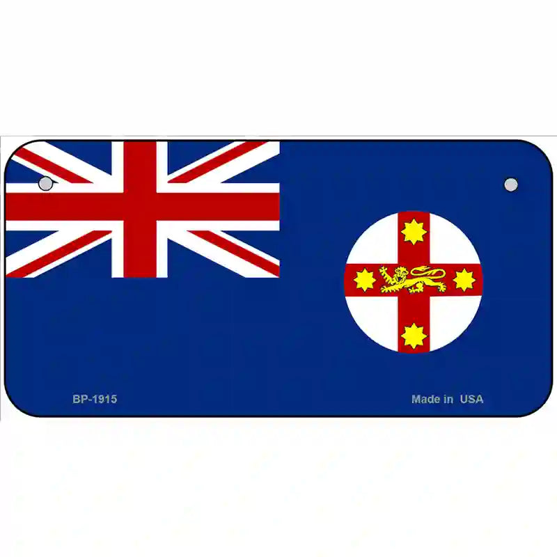 New South Wales Flag Metal Novelty License Plate 6" x 3" (BP)