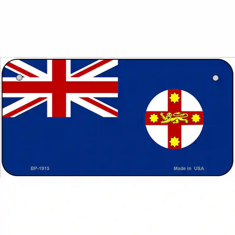 New South Wales Flag Metal Novelty License Plate 6" x 3" (BP)