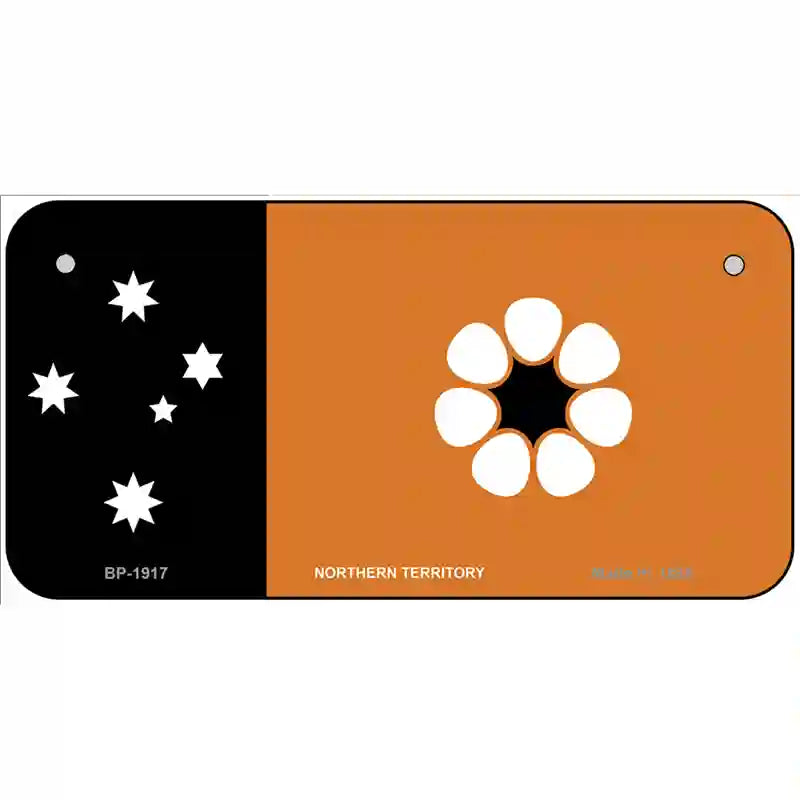 Northern Territory Flag Metal Novelty License Plate 6" x 3" (BP)