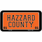 Hazard County Metal Novelty License Plate 6" x 3" (BP)