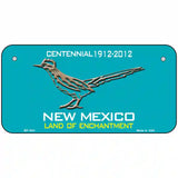 Road Runner Teal New Mexico Novelty Metal License Plate 6" x 3" (BP)