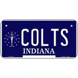 Colts Indiana State Novelty Metal License Plate 6" x 3" (BP)