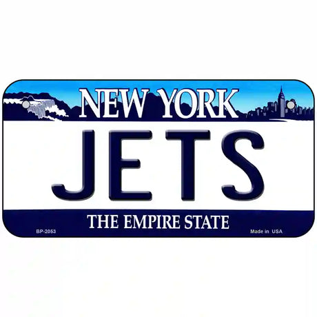 Jets New York State Novelty Metal License Plate 6" x 3" (BP)