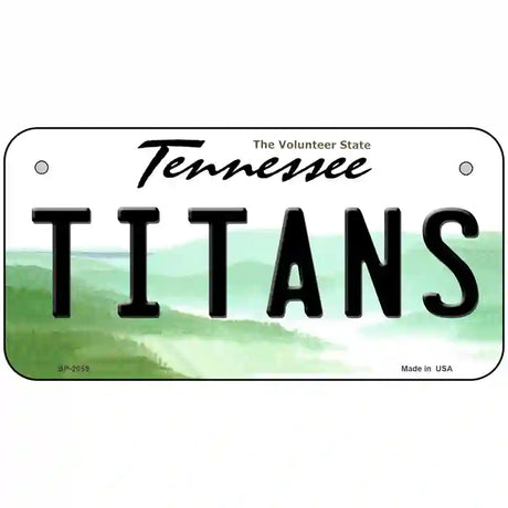 Titans Tennessee State Novelty Metal License Plate 6" x 3" (BP)