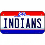 Indians Ohio Novelty State Metal License Plate 6" x 3" (BP)