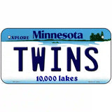 Twins Minnesota State Novelty Metal License Plate 6" x 3" (BP)