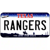 Rangers Texas State Novelty Metal License Plate 6" x 3" (BP)