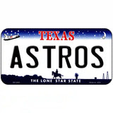 Astros Texas State Novelty Metal License Plate 6" x 3" (BP)