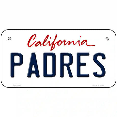 Padres California State Novelty Metal License Plate 6" x 3" (BP)