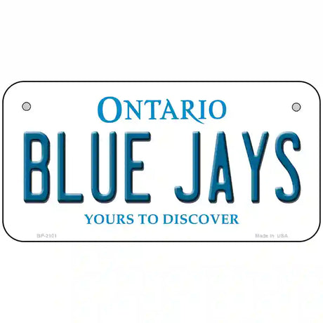 Blue Jays Toronto Canada Province Metal Novelty License Plate 6" x 3" (BP)