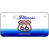 Route 66 Shield Illinois Metal Novelty License Plate 6" x 3" (BP)