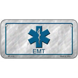 EMT Metal Novelty License Plate 6" x 3" (BP)