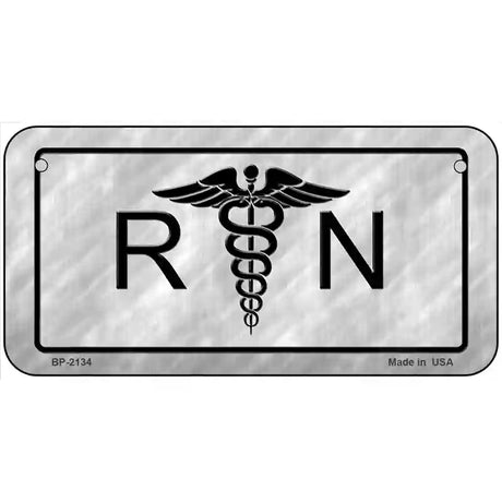 RN Metal Novelty License Plate 6" x 3" (BP)