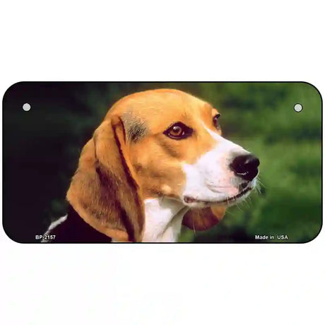 Beagle Dog Metal Novelty License Plate 6" x 3" (BP)