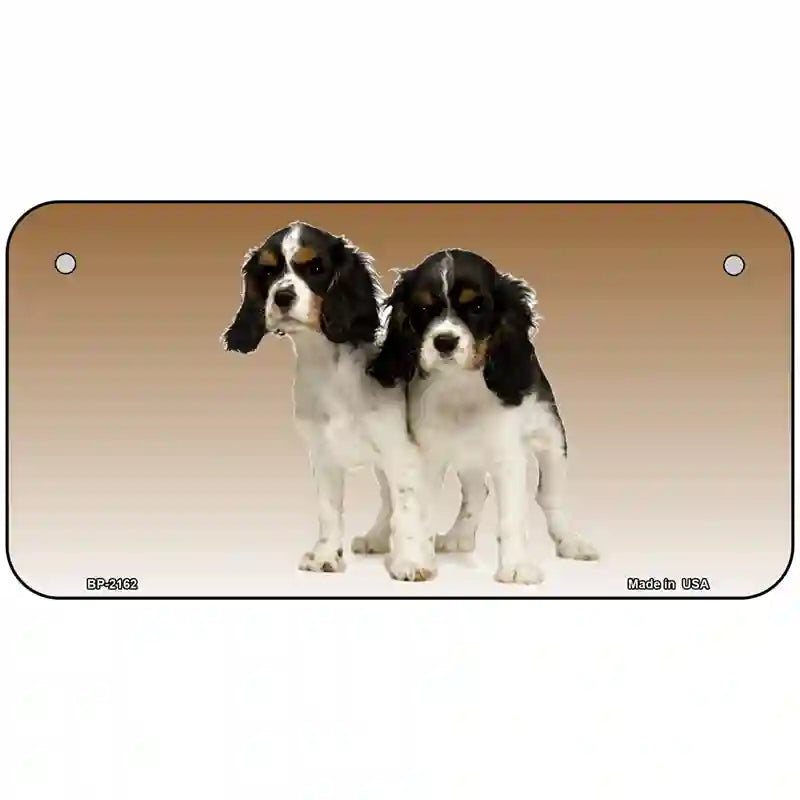 Cavalier King Charles Spaniel Dog Metal Novelty License Plate 6" x 3" (BP)