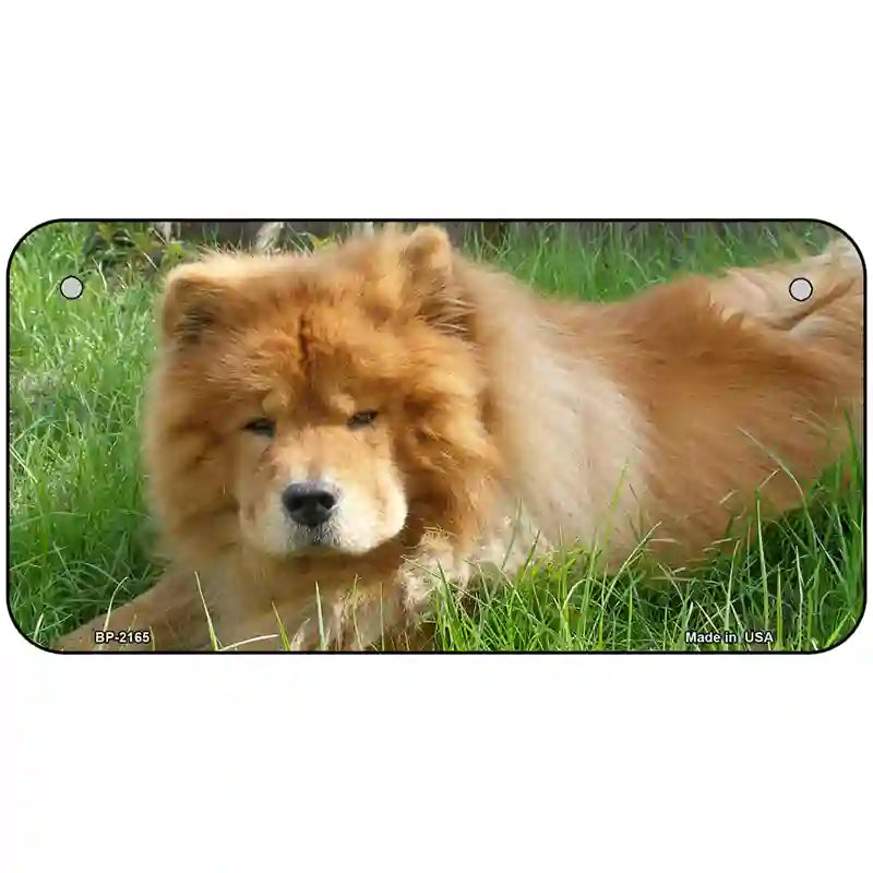 Chow Chow Dog Metal Novelty License Plate 6" x 3" (BP)