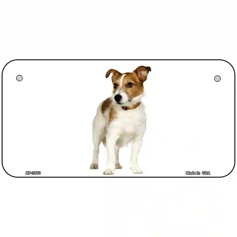 Jack Russell Terrier Dog Metal Novelty License Plate 6" x 3" (BP)