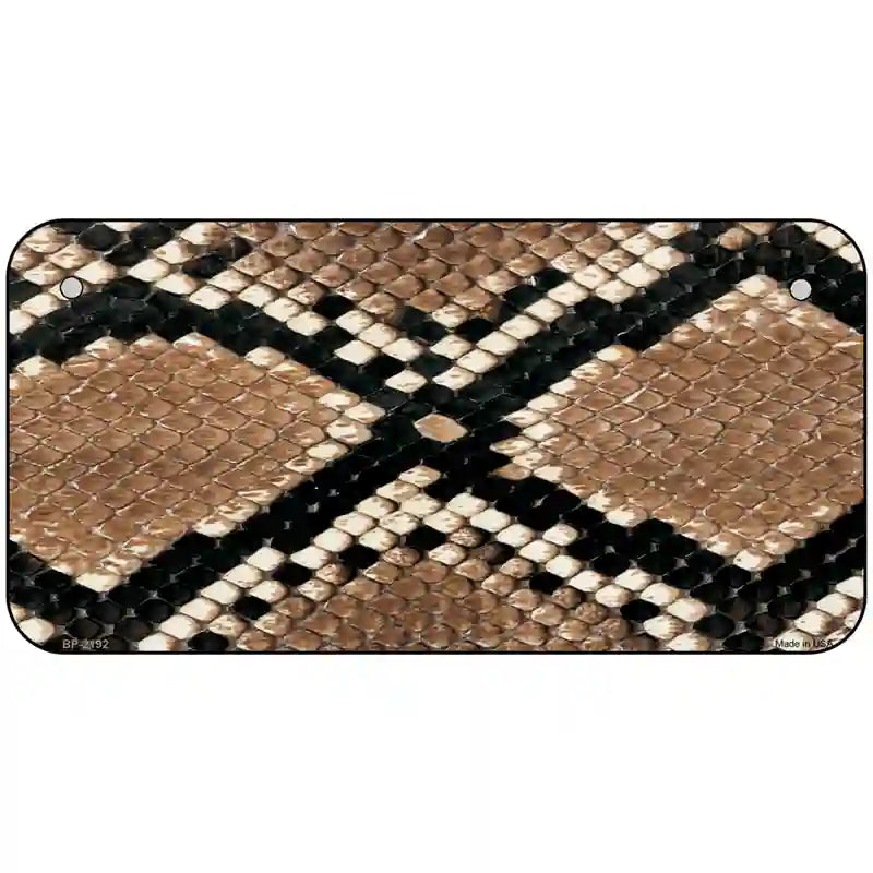 Snake Skin Metal Novelty License Plate 6" x 3" (BP)