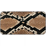 Snake Skin Metal Novelty License Plate 6" x 3" (BP)