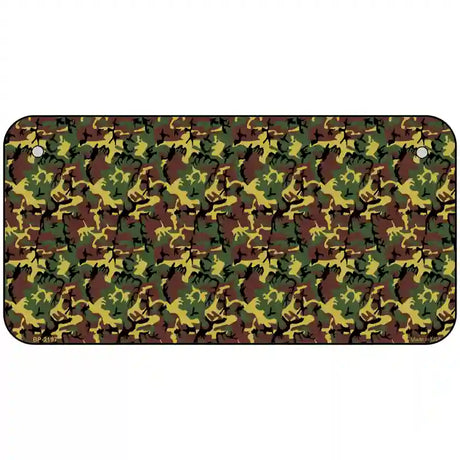 Camouflage Metal Novelty License Plate 6" x 3" (BP)