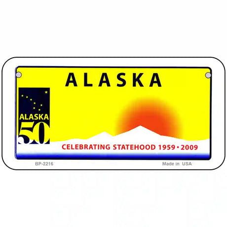 Alaska State Blank Novelty Metal License Plate 6" x 3" (BP)