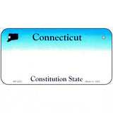 Connecticut State Blank Novelty Metal License Plate 6" x 3" (BP)