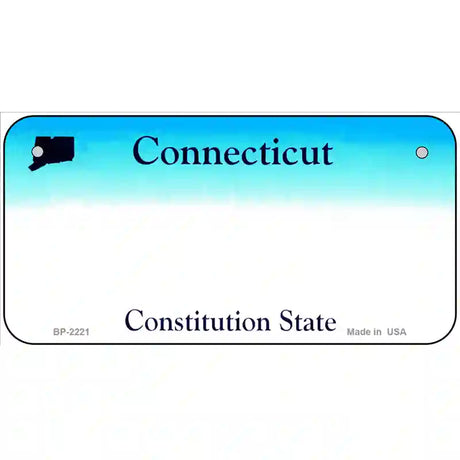 Connecticut State Blank Novelty Metal License Plate 6" x 3" (BP)