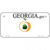 Georgia State Blank Novelty Metal License Plate 6" x 3" (BP)