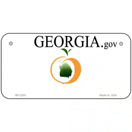 Georgia State Blank Novelty Metal License Plate 6" x 3" (BP)