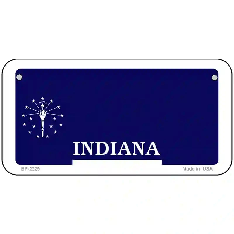 Indiana Novelty State Blank Metal License Plate 6" x 3" (BP)