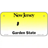 New Jersey Novelty State Blank Metal License Plate 6" x 3" (BP)