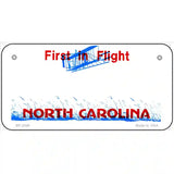 North Carolina Novelty State Blank Metal License Plate 6" x 3" (BP)