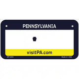 Pennsylvania Novelty State Blank Metal License Plate 6" x 3" (BP)